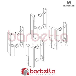 CONFEZIONE COPPIA CERNIERE OTTAWA SX RICAMBIO NOVELLINI R02OTSMO1-K
