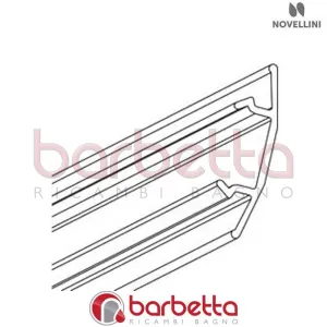 GUARNIZIONE VERTICALE PROFILO MURO LOUVRE 2P NICCHIA RICAMBIO NOVELLINI R50LO2PN1-B