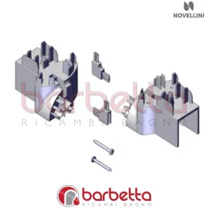 CONFEZIONE TERMINALI BINARIO INFERIORE KING N 2P RICAMBIO NOVELLINI R06KIN2P1-K