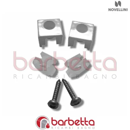 CONFEZIONE COPPIA AMMORTIZZATORI KING A R IN FINITURA CROMO RICAMBIO NOVELLINI R08KIAR1-K