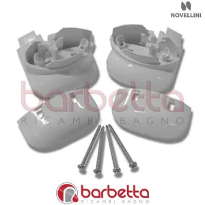 CONFEZIONE ANGOLARI SUPERIORI TELAIO KING R IN FINITURA BIANCO RICAMBIO NOVELLINI R05KIR1-A