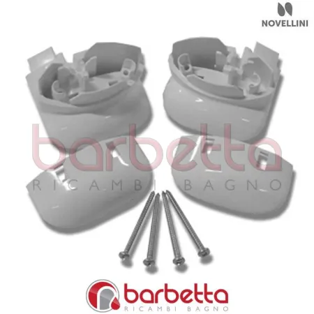 CONFEZIONE ANGOLARI SUPERIORI TELAIO KING R IN FINITURA BIANCO RICAMBIO NOVELLINI R05KIR1-A