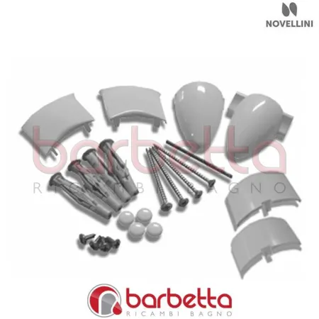 CONFEZIONE MONTAGGIO KING GIREVOLE IN FINITURA BIANCO RICAMBIO NOVELLINI R01KIGI1-A