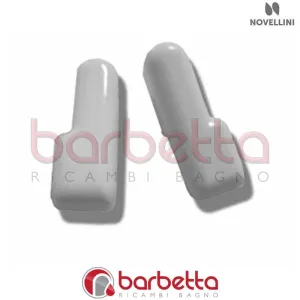 CONFEZIONE TAPPI PROFILO ORIZZONTALI ANTA MOBILE IN FINITURA BIANCO RICAMBIO NOVELLINI R04KIAN1-A