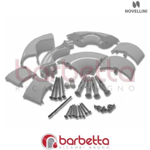 CONFEZIONE MONTAGGIO KING ANGOLO IN FINITURA BIANCO RICAMBIO NOVELLINI R01KIAN1-A
