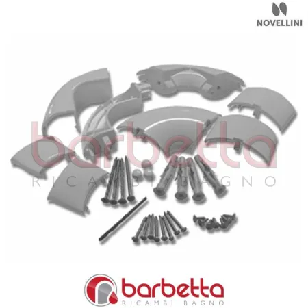 CONFEZIONE MONTAGGIO KING ANGOLO IN FINITURA BIANCO RICAMBIO NOVELLINI R01KIAN1-A