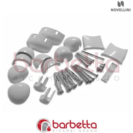 CONFEZIONE MONTAGGIO KING 2P IN FINITURA CROMO RICAMBIO NOVELLINI R01KI2P1-K