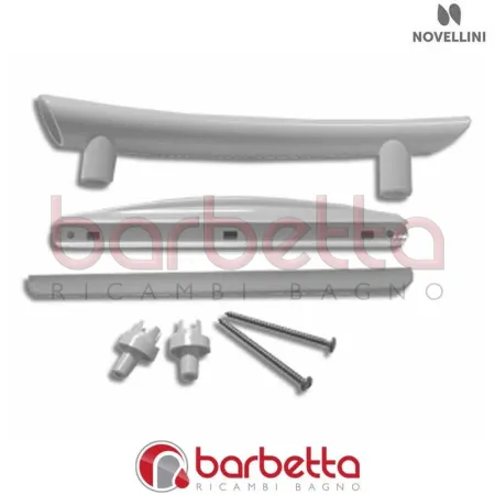 MANIGLIA SINISTRA E CONTROMANIGLIA KING IN FINITURA CROMO RICAMBIO NOVELLINI R40MAKG2PS1-K
