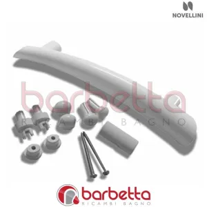 MANIGLIA DESTRA E CONTROMANIGLIA KING R VE IN FINITURA BIANCO RICAMBIO NOVELLINI R40MAKRD1-A