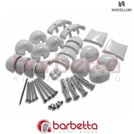 CONFEZIONE MONTAGGIO KING R IN FINITURA BIANCO RICAMBIO NOVELLINI R01KIR1-A