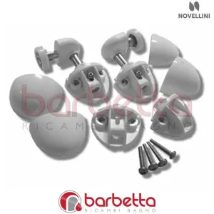 CONFEZIONE CUSCINETTI INFERIORI KING R IN FINITURA BIANCO RICAMBIO NOVELLINI R03KIR1-A