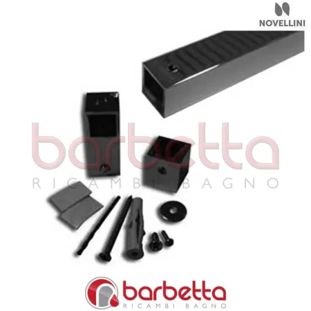 CONFEZIONE ACCESSORI BARRA SOSTEGNO T 150 CM IN FINITURA BIANCO RICAMBIO NOVELLINI R801GIANFI-A