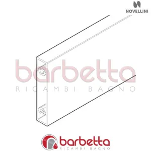 PORTASALVIETTA ESTERNA KUADRA H FRAME IN FINITURA NERO RICAMBIO NOVELLINI R90PSKUFRE-H