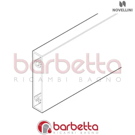 PORTASALVIETTA ESTERNA KUADRA H FRAME IN FINITURA BIANCO MORBIDO RICAMBIO NOVELLINI R90PSKUFRE-U