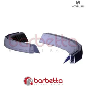 COPPIA GUARNIZIONI ORIZZONTALE ANTE MOBILE KUADRA R90 RICAMBIO NOVELLINI R51KUR901-TR
