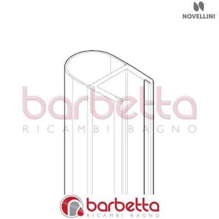 GUARNIZIONE VERTICALE GIADA HA37 RICAMBIO NOVELLINI R50GIHA37-TR