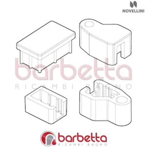 CONFEZIONE ACCESSORI PLASTICA ANTA GIREVOLE GIADA H RICAMBIO NOVELLINI R01GIHA37-K