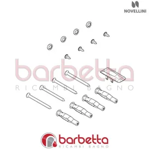 CONFEZIONE MONTAGGIO GIADA H IN FINITURA BIANCO RICAMBIO NOVELLINI R01MOGIH1-A