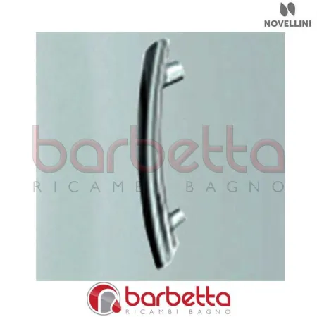 MANIGLIA SINISTRA PER BOX DOCCIA GIADA IN FINITURA SILVER RICAMBIO NOVELLINI R40MAGJS1-40