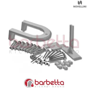 CONFEZIONE DI MONTAGGIO GIADA R-2B-2G-1B IN FINITURA BIANCO RICAMBIO NOVELLINI R01GIA