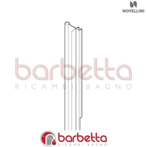 GUARNIZIONE VERTICALE ANTA MANIGLIA BN 01 2GS 1BS RICAMBIO NOVELLINI R50ABN2GS1-TR