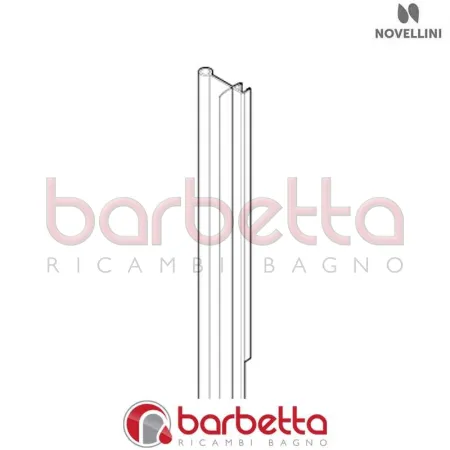 GUARNIZIONE VERTICALE ANTA MANIGLIA BN 01 2GS 1BS RICAMBIO NOVELLINI R50ABN2GS1-TR