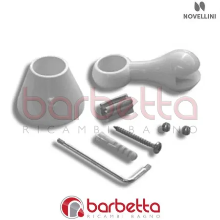CONFEZIONE ACCESSORI BARRA SOSTEGNO PRESTIGE G IN FINITURA SILVER RICAMBIO NOVELLINI CONGIFAC-40