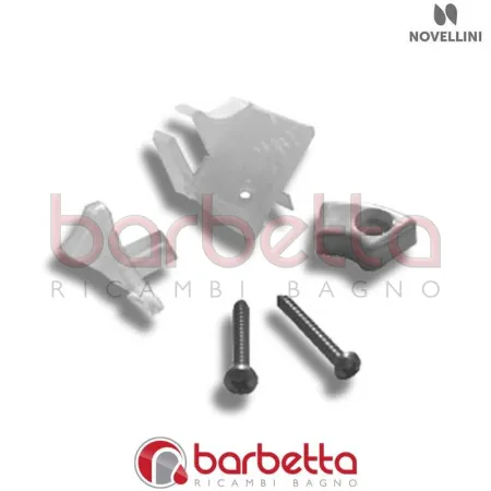 CONFEZIONE COPERTURE E BUSSOLE LATO SX GIADA IN FINITURA SILVER RICAMBIO NOVELLINI R01GIC-40
