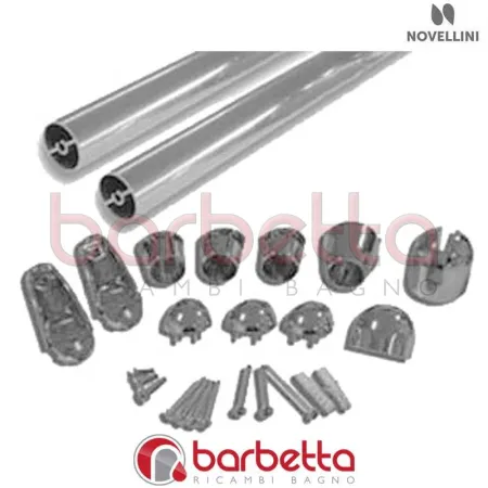BARRE SOSTEGNO YOUNG R 80X100-80X120 IN FINITURA CROMO RICAMBIO NOVELLINI R80YOR80102-K