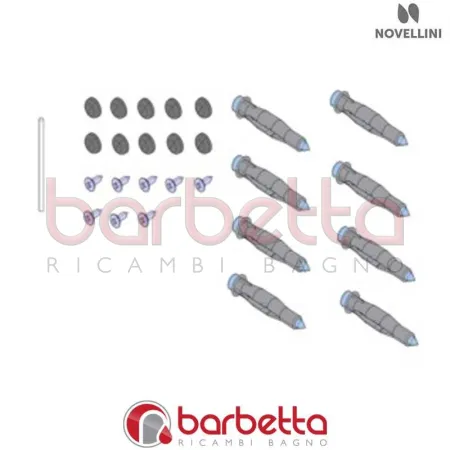 CONFEZIONE MONTAGGIO VITERIA YOUNG R1 IN FINITURA BIANCO RICAMBIO NOVELLINI R01YOUR1-A
