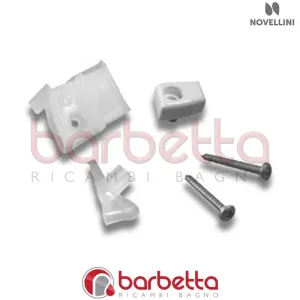 CONFEZIONE COPERTURE E BUSSOLE LATO DX GIADA IN FINITURA SILVER RICAMBIO NOVELLINI R02GIC-40