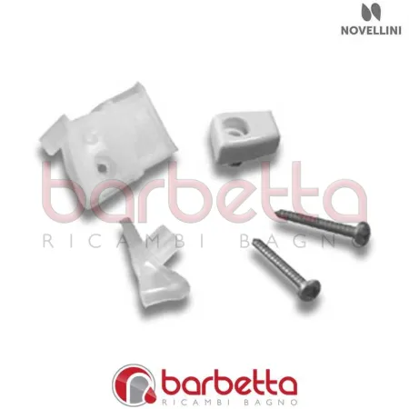 CONFEZIONE COPERTURE E BUSSOLE LATO DX GIADA IN FINITURA SILVER RICAMBIO NOVELLINI R02GIC-40