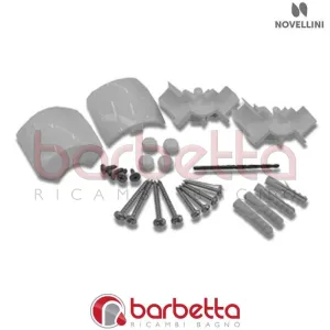 CONFEZIONE DI MONTAGGIO HARMONY ANGOLO IN FINITURA SILVER RICAMBIO NOVELLINI R04HAA-57