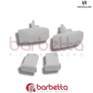 CONFEZIONE TAPPI ARRESTO MAGNETE GUARNIZIONE STAR G IN FINITURA GRIGIO RICAMBIO NOVELLINI R04STGI1-10