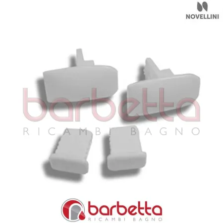CONFEZIONE TAPPI ARRESTO MAGNETE GUARNIZIONE STAR G IN FINITURA GRIGIO RICAMBIO NOVELLINI R04STGI1-10