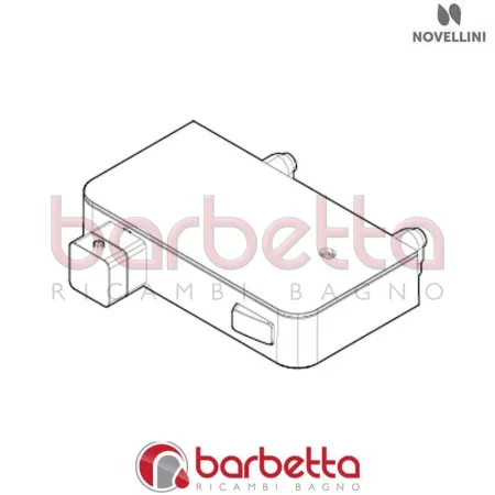 RUBINETTERIA TERMOSTATICA COLONNA FLOW IN FINITURA BIANCO RICAMBIO NOVELLINI RUBFLOW-A
