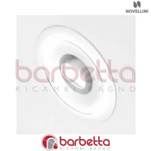 BOCCHETTA COMPLETA CON LUCE IN FINITURA BIANCO RICAMBIO NOVELLINI BOCISSTCL-A