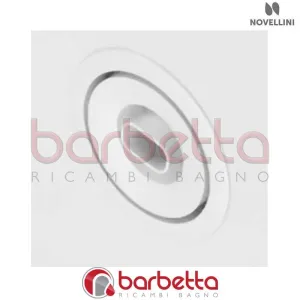BOCCHETTA COMPLETA PER VASCA NOVELLINI SENZA LUCE IN FINITURA BIANCO RICAMBIO NOVELLINI BOCISSTSL-A