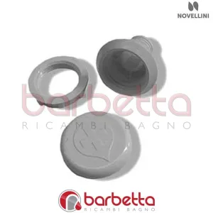 RABBOCCO COMPLETO CORPO RABBOCCO E TAPPO DISINFEZIONE IN FINITURA BIANCO RICAMBIO NOVELLINI RABDIS2-30