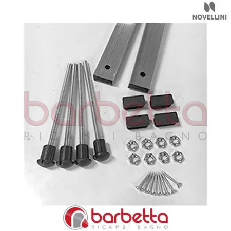 KIT PIEDINI VASCA DIVINA LARGHEZZA 90 RICAMBIO NOVELLINI PIEDVASCA90