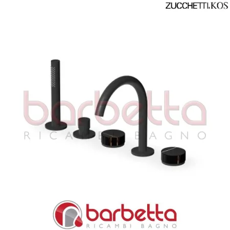 BATTERIA BORDO VASCA 5 FORI CIN DOCCIA ESTRAIBILE ISY22 ZUCCHETTI ZIS5533.N6