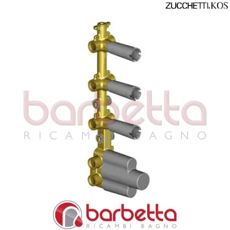 PARTE INCASSO TERMOSTATICO ZETAVALVES 3 ARRESTI ZUCCHETTI R97822