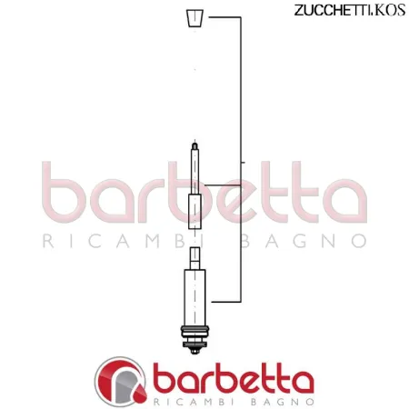 DEVIATORE ASTA E POMOLO ZB 481 BELLAGIO ZUCCHETTI R97456