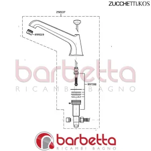 BOCCA BORDO VASCA AGORA' ZUCCHETTI Z92137
