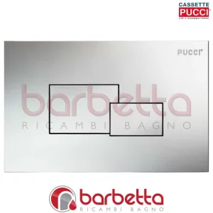 PLACCA PUCCI ECO PARETE SATINATO DUE PULSANTI 80180519