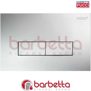PLACCA PUCCI ECO PARETE SATINATO DUE PULSANTI 80170589