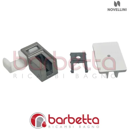 GRUPPO SGANCIAMENTO SX IN FINITURA CROMO BW 01+GLAX 2.0 RICAMBIO NOVELLINI R06BWMOS1-K