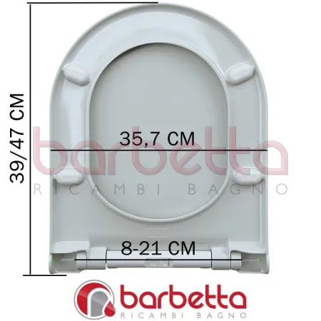 SEDILE COPRIWATER TERMOINDURENTE COMPATIBILE PETRA DOLOMITE