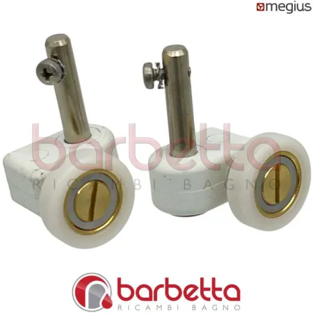 KIT SUPPORTI CON RUOTE A CUSCINETTI RICAMBIO CLASSIC VENERE MEGIUS A40057/1