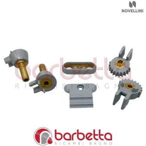 CONFEZIONE CERNIERE YOUNG SOFFIETTO IN FINITURA GRIGIO RICAMBIO NOVELLINI R02YOSO1-10